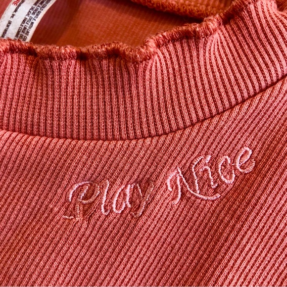 Free People Movement Courage Crop Top Red Clay Size Large. - Picture 5 of 16